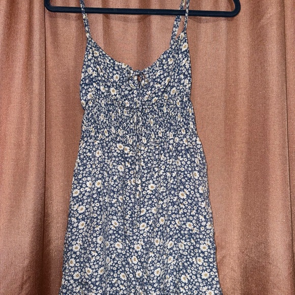 Floral Blue and White Women's Dress - Picture 1 of 4